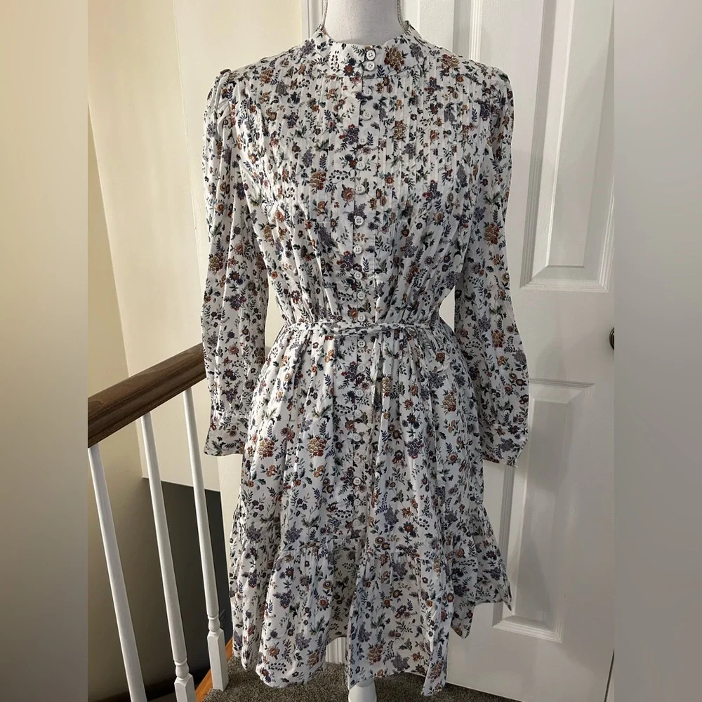Anthropologie English Factory Long Sleeve Pintuck Smocked Dress NWT!* - Picture 3 of 16